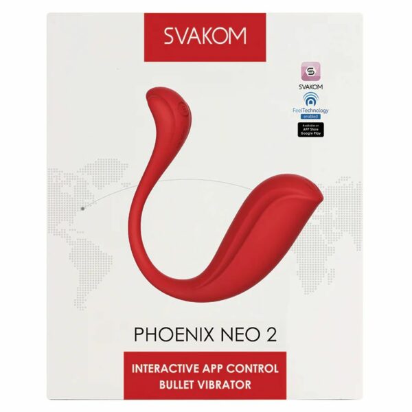 Vibrador Bala Interactiva con App Fenix Neo 2 (Phoenix Neo) Svakom Rojo