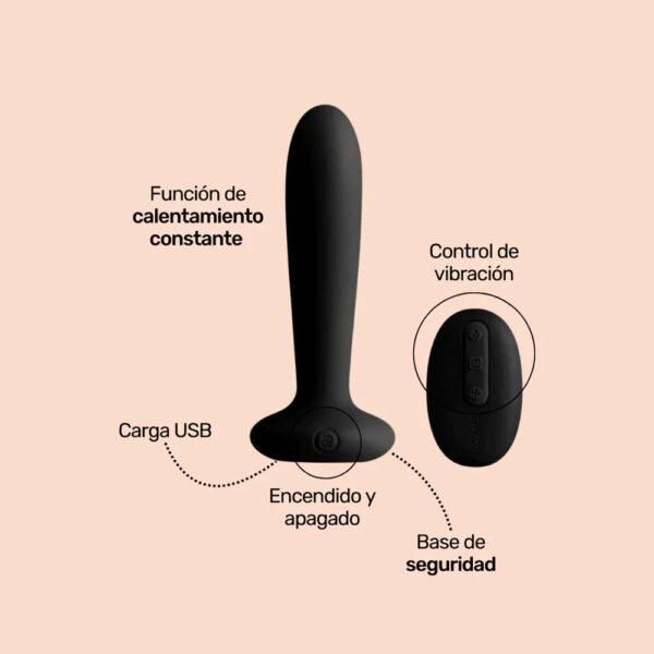 Svakom Plug Anal Vibrador Térmico Primo - Imagen 2