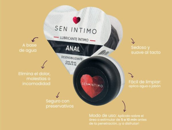 Lubricante Íntimo Anal Desensibilizante x 10 ml by Sen Íntimo