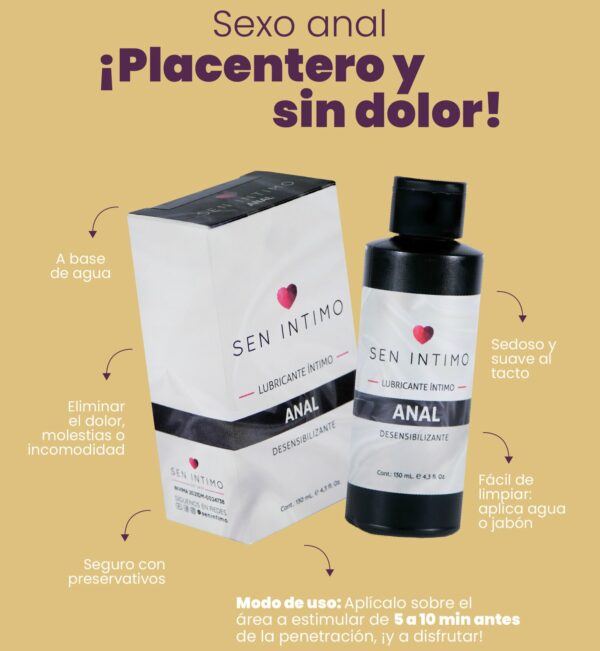 Lubricante Íntimo Anal Desensibilizante x 130 ml by Sen Intimo