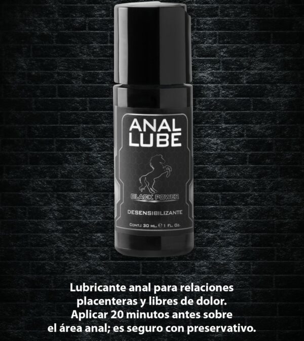 Lubricante Anal Lube Desensibilizante x 30 ml by Black Power