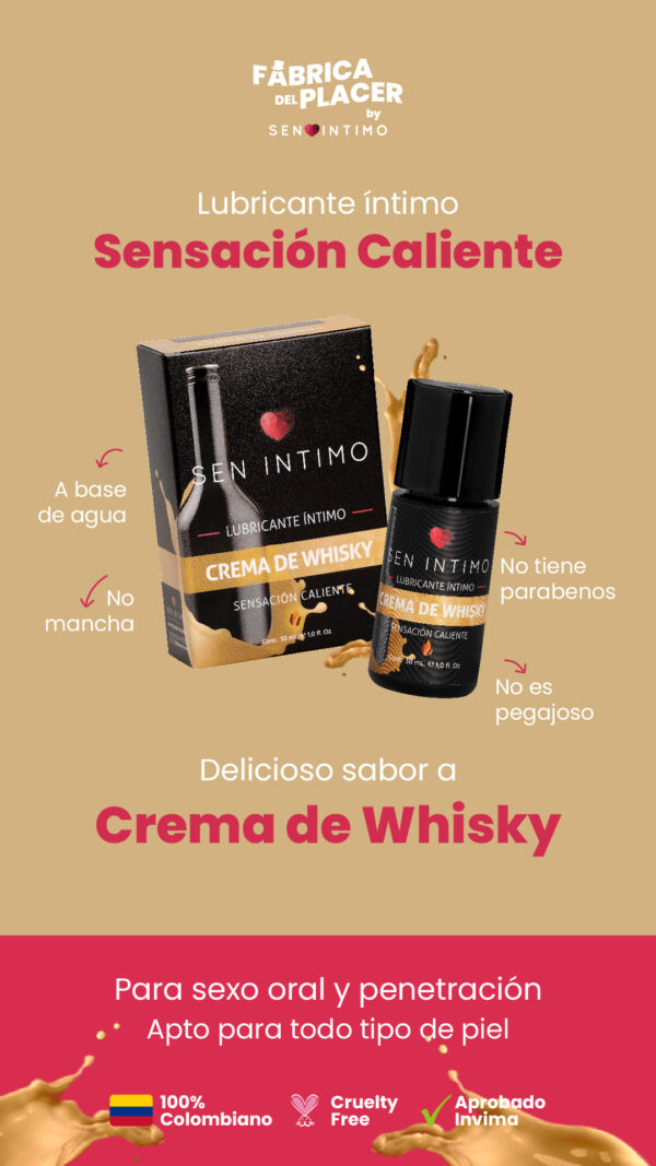 LUBRICANTE CALIENTE CREMA DE WHISKY X 30ML